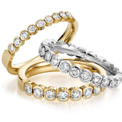 Memoire Ring 9 Brillanten 0.27ct