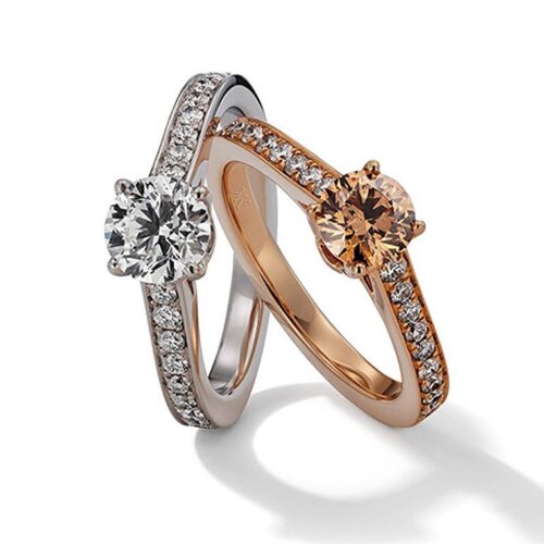 Weissgoldring, Gelbgoldring