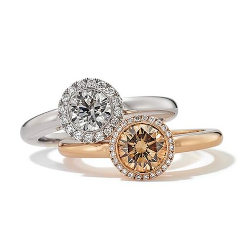 Weissgoldring, Roségoldring