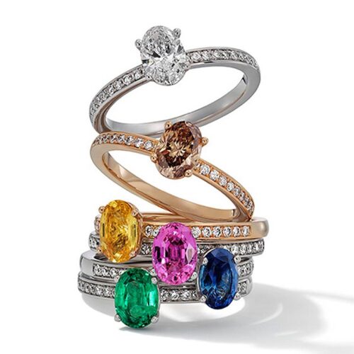 Roségoldringe, Weissgoldringe