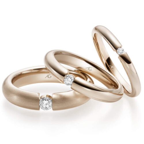 Solitärring Haselnuss