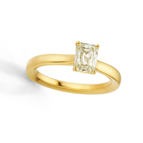 Emerald Crisscut Ring