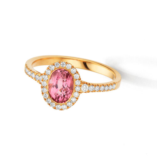 Rosa Rubicell im Vintage-Style