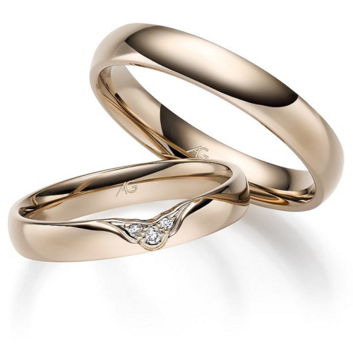 Trauringe Haselnuss 585/-