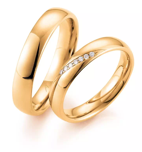 Trauringe Mittelgold 750/-