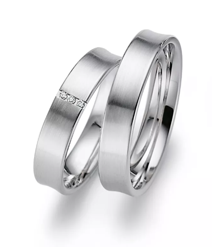 Weissgold Ringe mit 3 Brillanten