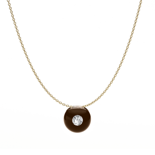 Halskette Glasklar Diamant 0,05ct