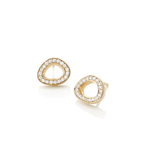 Ohrstecker Endlos Rotgold 750