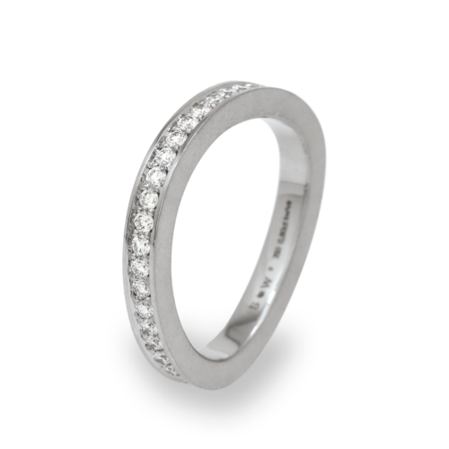 Ring Endlos Platin mit Diamanten