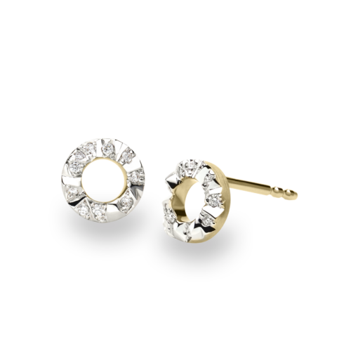 Ohrstecker Alpen mit Diamanten