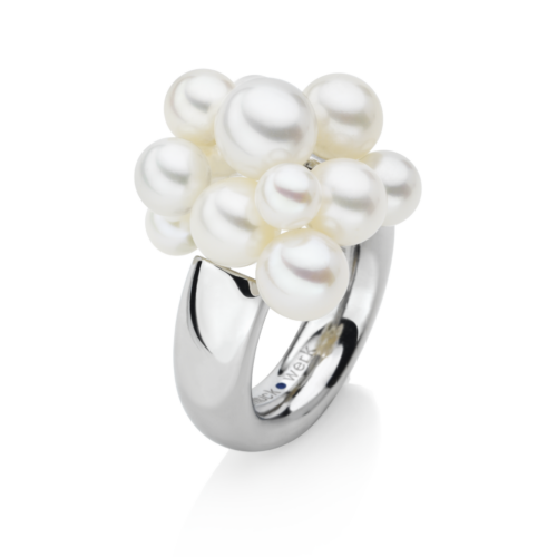 Ring Wolke Edelstahl