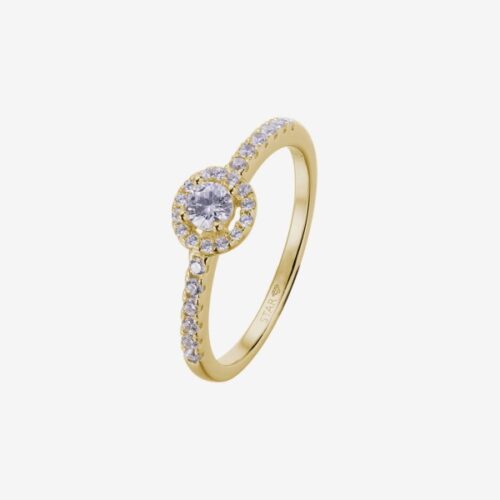 Royal Gelbgoldring mit Diamant