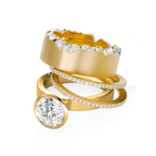 Alpenringe mit Diamanten