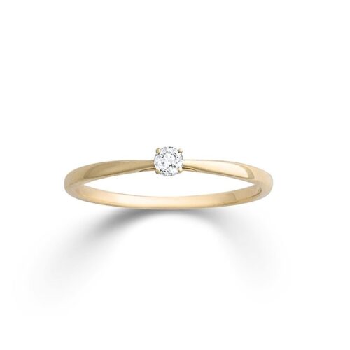 Goldring mit Brillanten