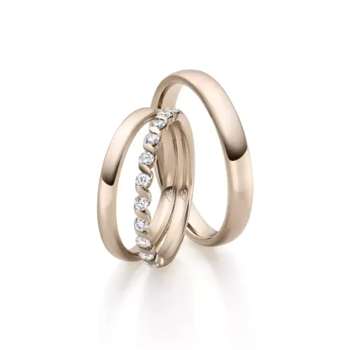 Trauringe & Memoirering in 750/- Haselnuss