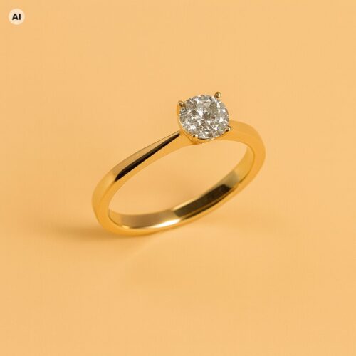 Antragsring Flame Gelbgold (mit KI bearbeitete Darstellung)