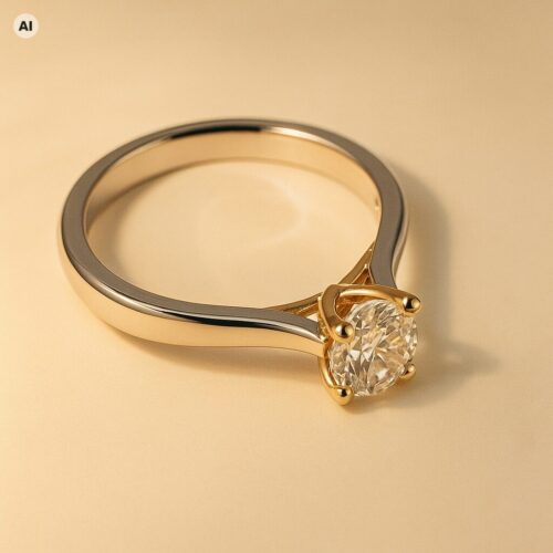 Antragsring in Bicolour-Gold (mit KI bearbeitete Darstellung)