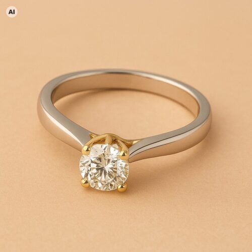 Antragsring in Bicolour-Gold (mit KI bearbeitete Darstellung)