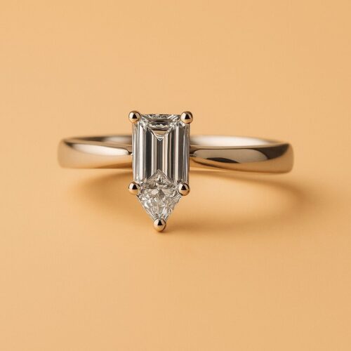 Verlobungsring mit 5-Kant Diamant