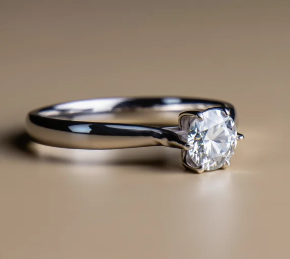 Excellenter Brillantschliff Klassischer Antragsring