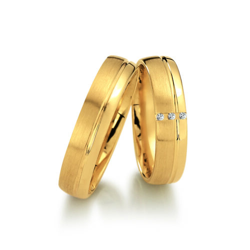 Gelbgold 3 Brillanten 0,024 ct.