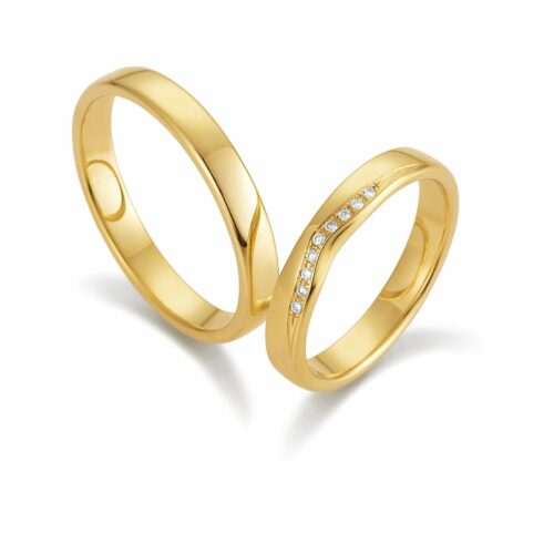 August Gerstner Gelbgold 9 Brillanten 0,045 ct.