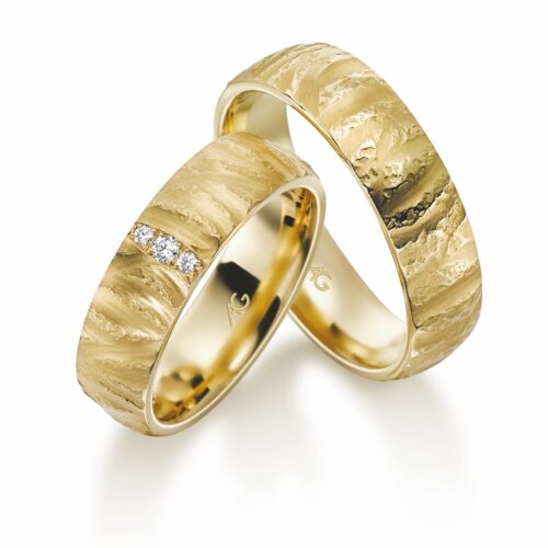 August Gerstner Gelbgold 3 Brillanten 0,045 ct.