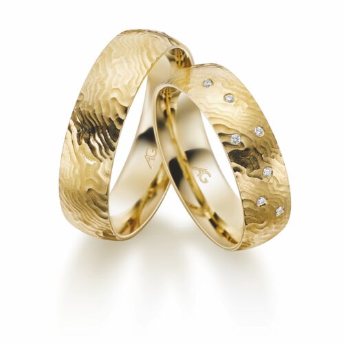August Gerstner Gelbgold 7 Brillanten 0,035 ct.