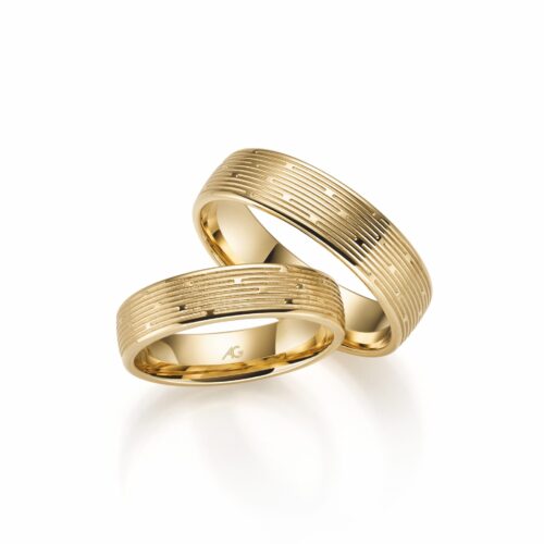 August Gerstner Gelbgold Rillenmuster
