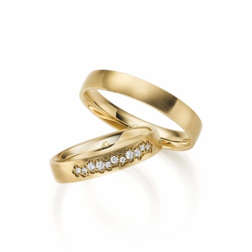 August Gerstner Gelbgold 11 Brillanten 0,09 ct.