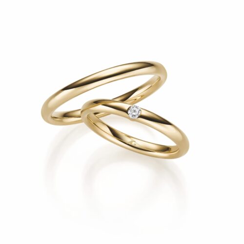 August Gerstner Gelbgold 1 Brillant 0,05 ct.