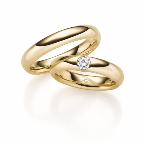 August Gerstner Gelbgold 1 Brillant 0,25 ct.