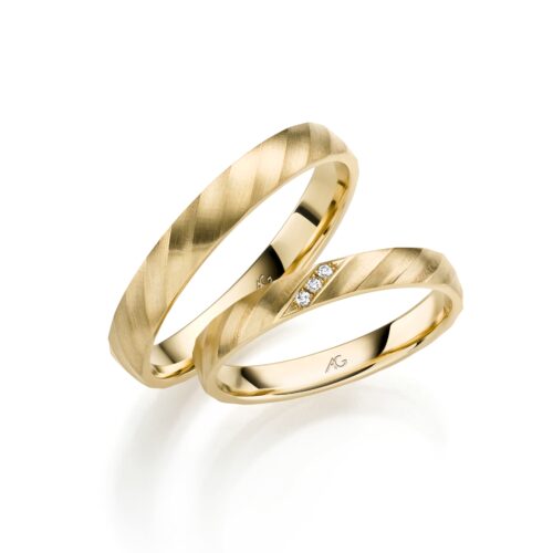August Gerstner Gelbgold 3 Brillanten 0,015 ct.