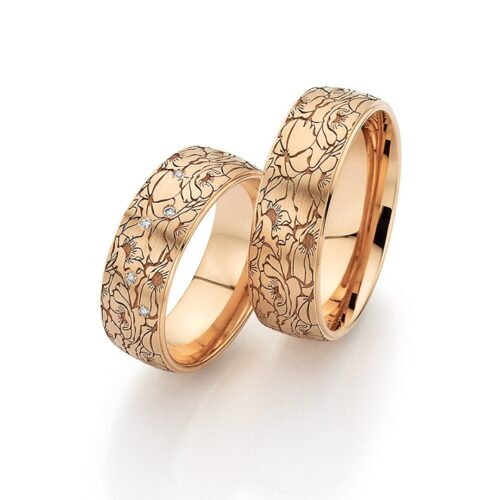 Fischer "Mohnblume" 5 Brillanten 0,025 ct.
