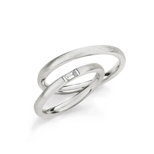 Max Kemper Weißgold 1 Diamant Baguette 0,060 ct.