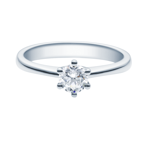 Verlobungsring Antragsring, Weißgold, klassisch, 1 Brillant 0,70 ct. Hersteller Rubin, Artikelnummer 18001