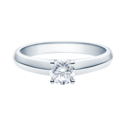 Verlobungsring Antragsring, Weißgold, edel, 1 Brillant 0,40 ct. Hersteller Rubin, Artikelnummer 18004