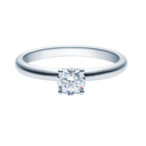 Verlobungsring Antragsring, Weißgold, leicht, 1 Brillant 0,70 ct. Hersteller Rubin, Artikelnummer 18018