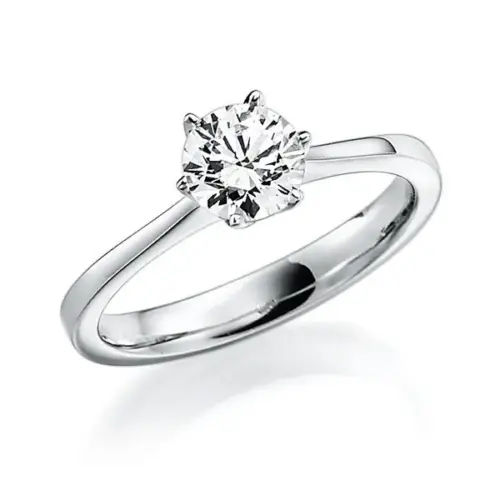 Verlobungsring Antragsring, Weißgold, 1 Brillant Labordiamant 1,00 ct. Hersteller Rubin, Artikelnummer R-3ED277DB