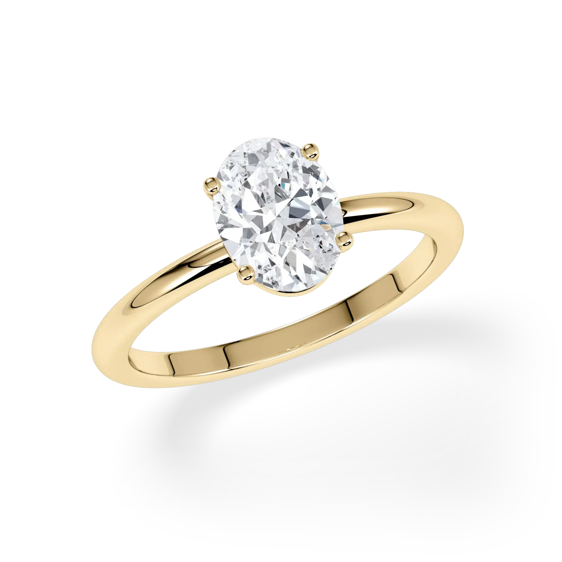 Rubin 1__ pos3-hr0725-0726-0745_yellow_oval_1000_no_no_no Verlobungsring Antragsring, Gelbgold, 1 Labordiamant Oval-Schliff 1,00 ct. Hersteller Rubin, Artikelnummer R-F3D8FB69