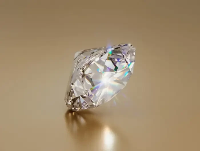 Geschliffener Diamant in Nahaufnahme